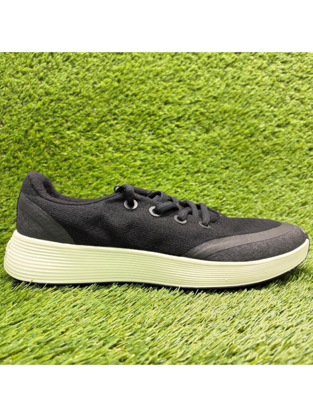 Allbirds Wool Runner Protect Mens Size 11.5 Black White Running Shoes Sneakers